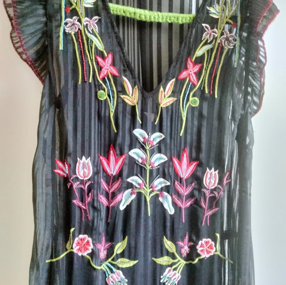 Beaded and Embroidered Not So Serious Dress from Anthropologie - Picture 5 of 16